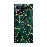 Abstract Green OPPO F21 Pro 4G Glass Cases & Covers Online