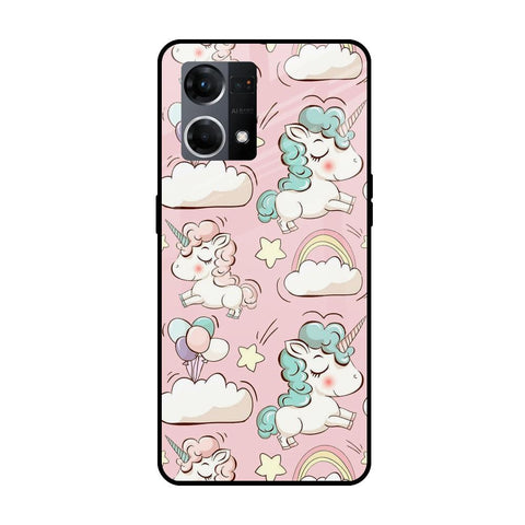 Balloon Unicorn OPPO F21 Pro Glass Cases & Covers Online
