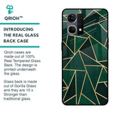 Abstract Green Glass Case For OPPO F21 Pro 4G