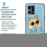 Adorable Cute Kitty Glass Case For OPPO F21 Pro 4G