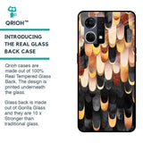 Bronze Abstract Glass Case for OPPO F21 Pro