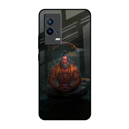Lord Hanuman Animated IQOO 9 5G Glass Back Cover Online