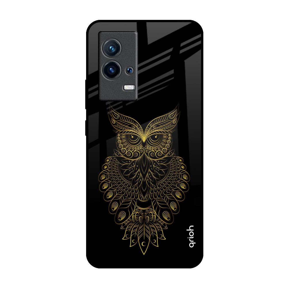 Golden Owl IQOO 9 5G Glass Back Cover Online