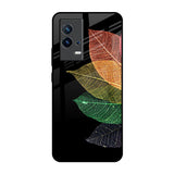Colorful Leaves IQOO 9 5G Glass Back Cover Online