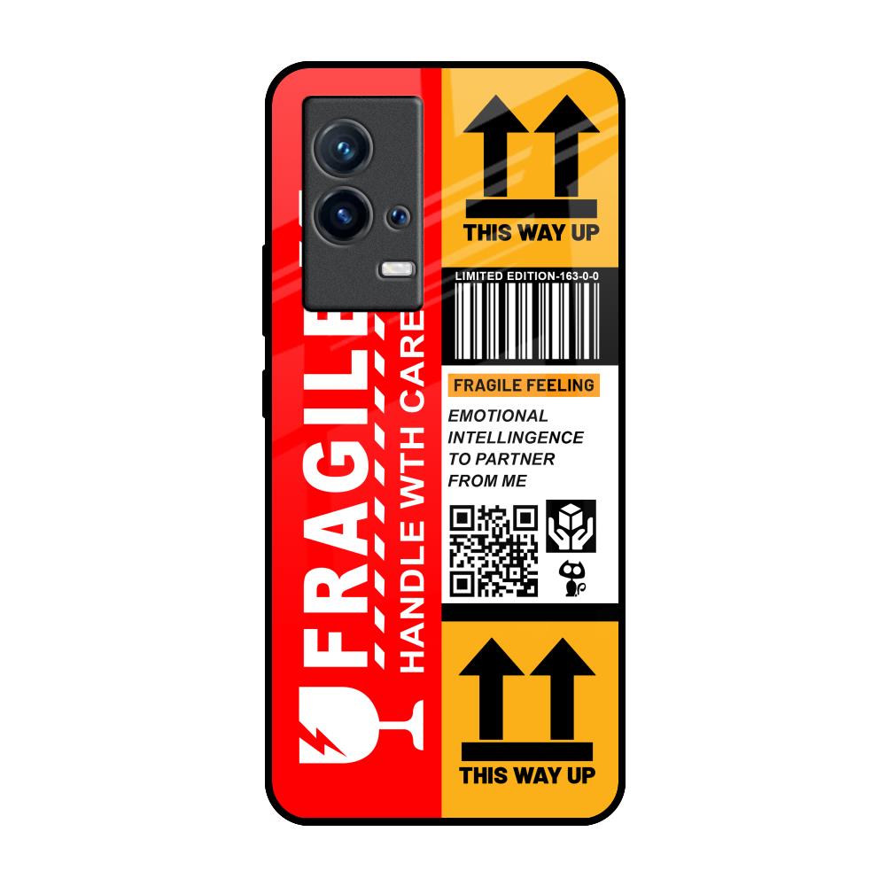 Handle With Care IQOO 9 5G Glass Back Cover Online