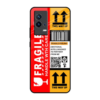 Handle With Care IQOO 9 5G Glass Back Cover Online