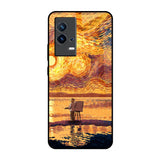 Sunset Vincent IQOO 9 5G Glass Back Cover Online