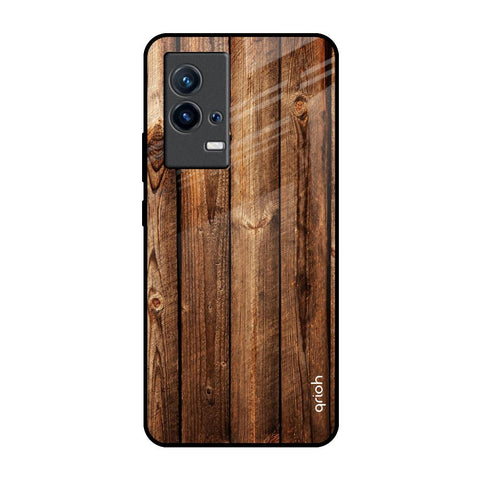 Timber Printed IQOO 9 5G Glass Back Cover Online