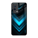 Vertical Blue Arrow IQOO 9 5G Glass Back Cover Online