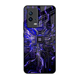Techno Color Pattern IQOO 9 5G Glass Back Cover Online