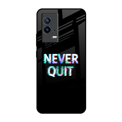 Never Quit IQOO 9 5G Glass Back Cover Online