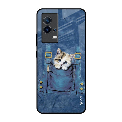 Kitty In Pocket IQOO 9 5G Glass Back Cover Online