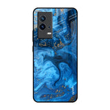 Gold Sprinkle IQOO 9 5G Glass Back Cover Online