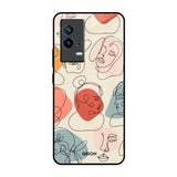 Abstract Faces IQOO 9 5G Glass Back Cover Online