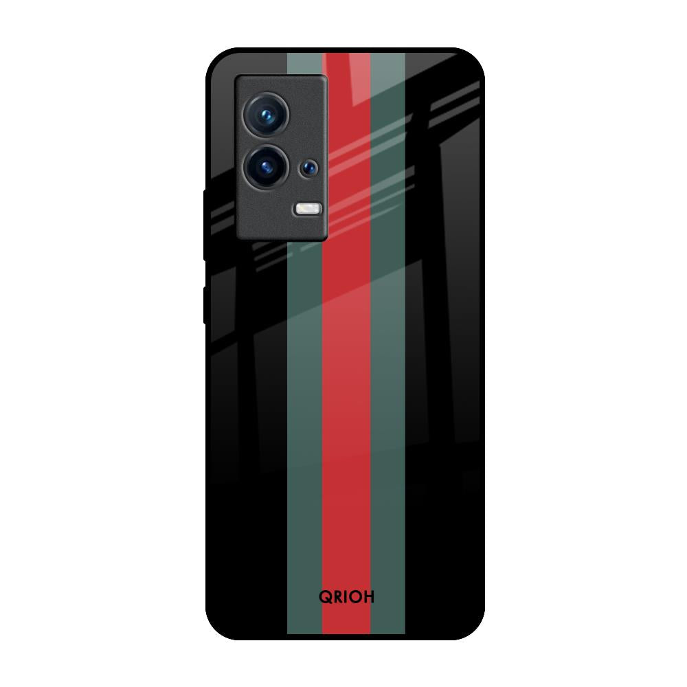 Vertical Stripes IQOO 9 5G Glass Back Cover Online