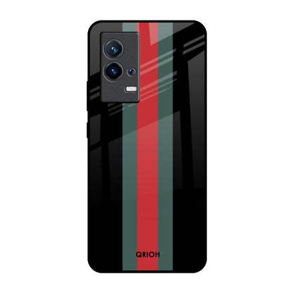 Vertical Stripes IQOO 9 5G Glass Back Cover Online