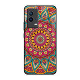 Elegant Mandala IQOO 9 5G Glass Back Cover Online