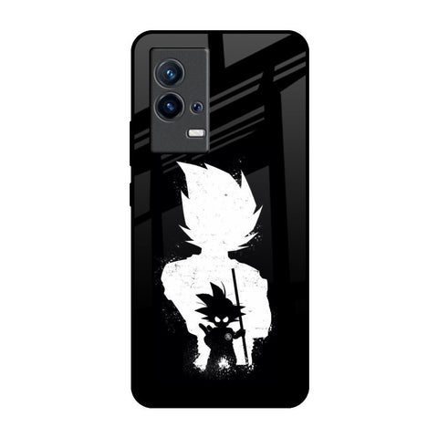 Monochrome Goku IQOO 9 5G Glass Back Cover Online