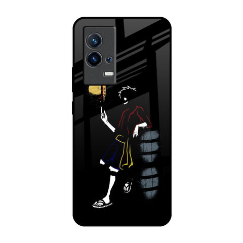 Luffy Line Art IQOO 9 5G Glass Back Cover Online