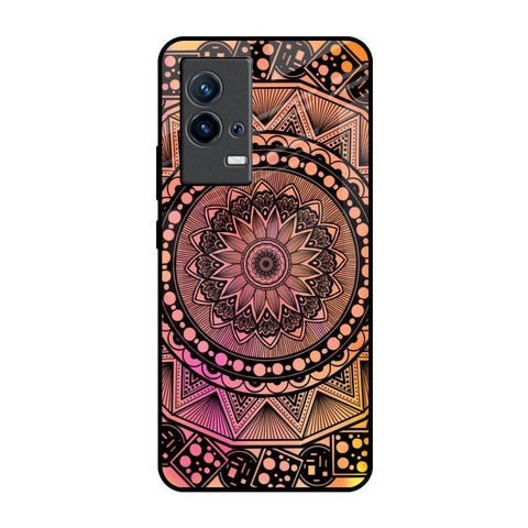 Floral Mandala IQOO 9 5G Glass Back Cover Online