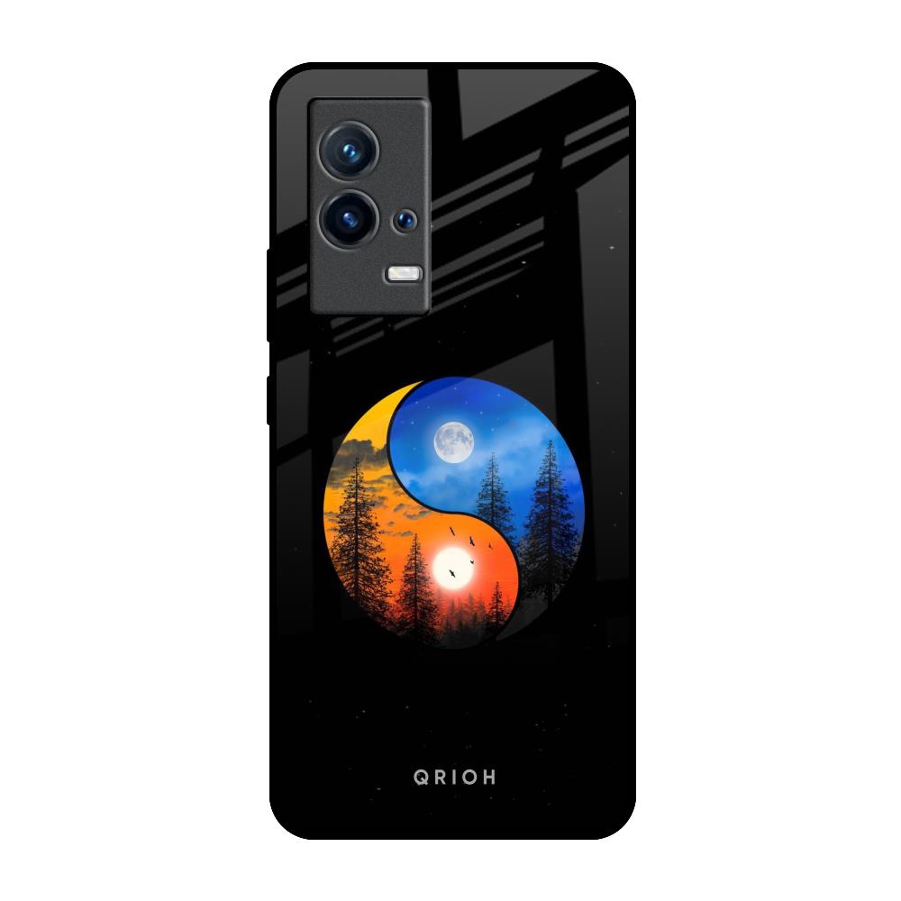 Yin Yang Balance IQOO 9 5G Glass Back Cover Online