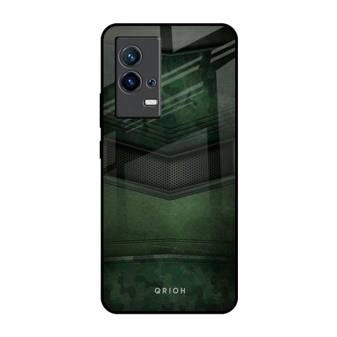 Green Leather IQOO 9 5G Glass Back Cover Online