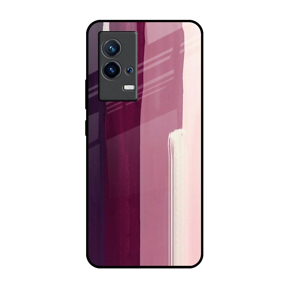 Brush Stroke Art IQOO 9 5G Glass Back Cover Online