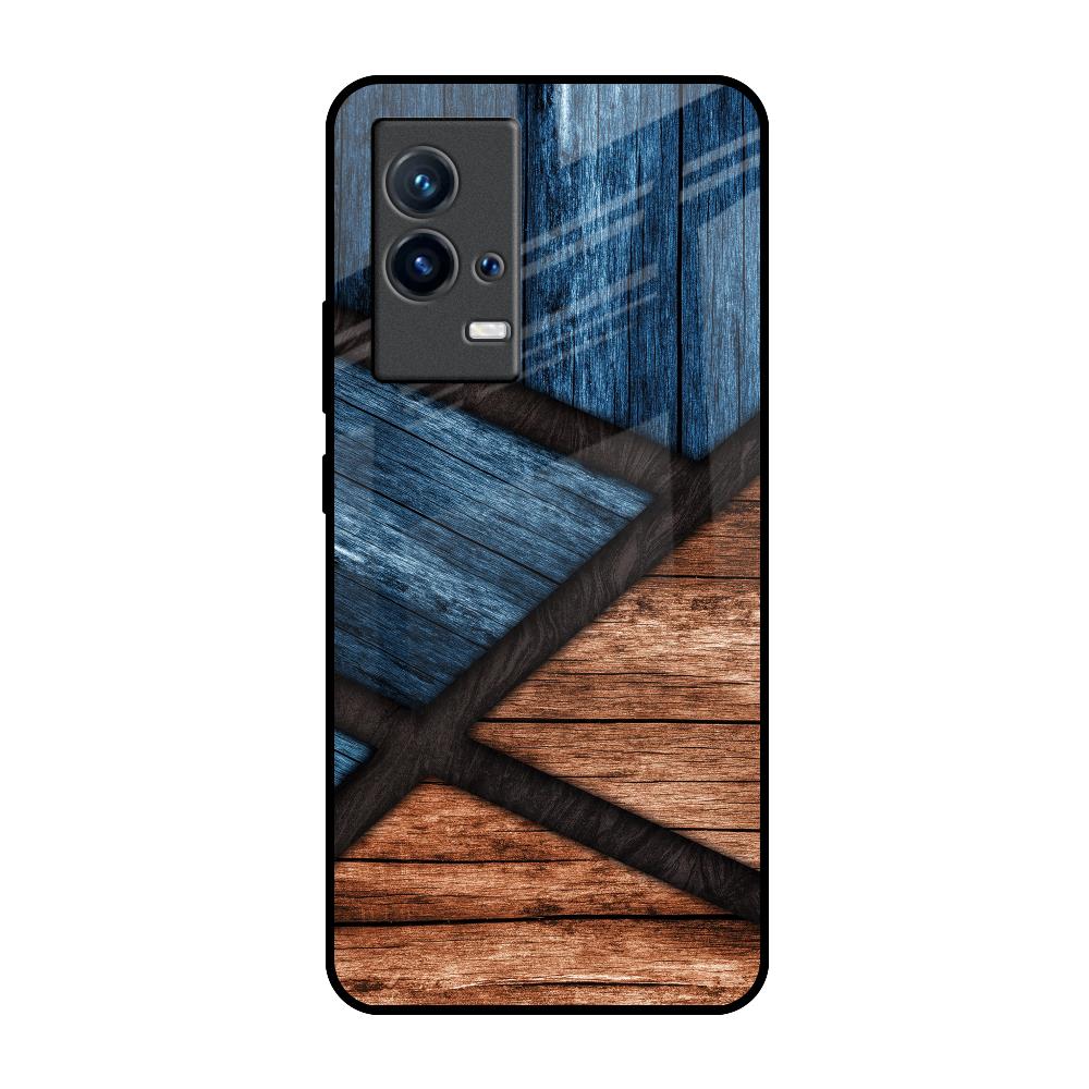 Wooden Tiles IQOO 9 5G Glass Back Cover Online