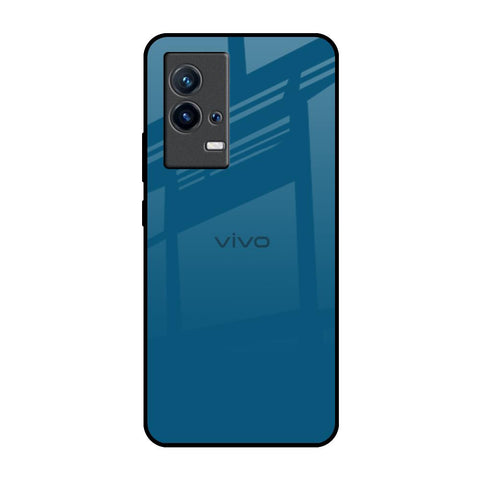 Cobalt Blue IQOO 9 5G Glass Back Cover Online