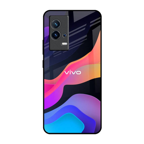 Colorful Fluid IQOO 9 5G Glass Back Cover Online