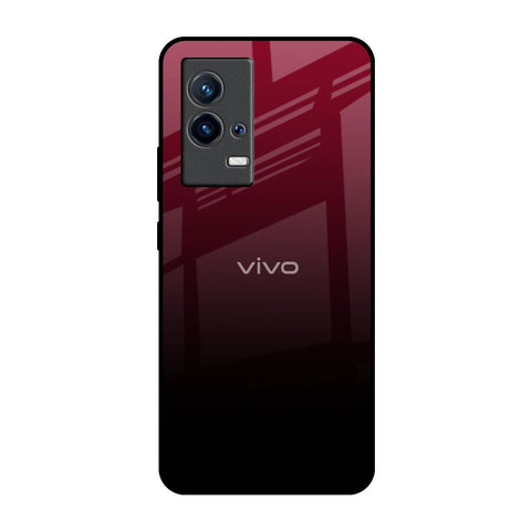 Wine Red IQOO 9 5G Glass Back Cover Online