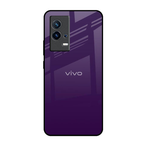 Dark Purple IQOO 9 5G Glass Back Cover Online