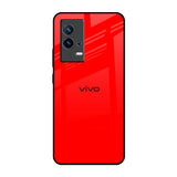 Blood Red IQOO 9 5G Glass Back Cover Online