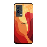 Magma Color Pattern IQOO 9 5G Glass Back Cover Online