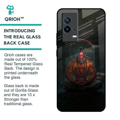 Lord Hanuman Animated Glass Case for IQOO 9 5G