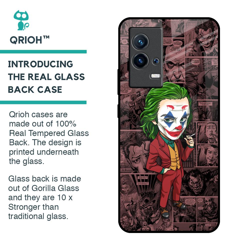 Joker Cartoon Glass Case for IQOO 9 5G