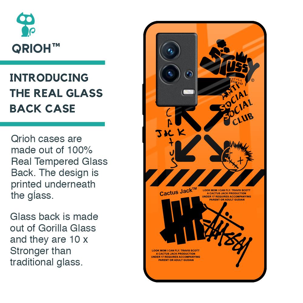 Anti Social Club Glass Case for IQOO 9 5G