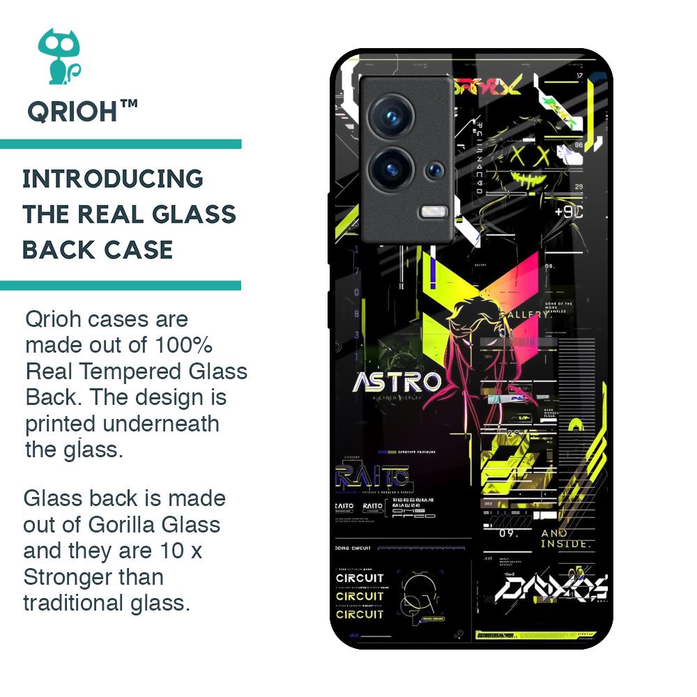 Astro Glitch Glass Case for IQOO 9 5G