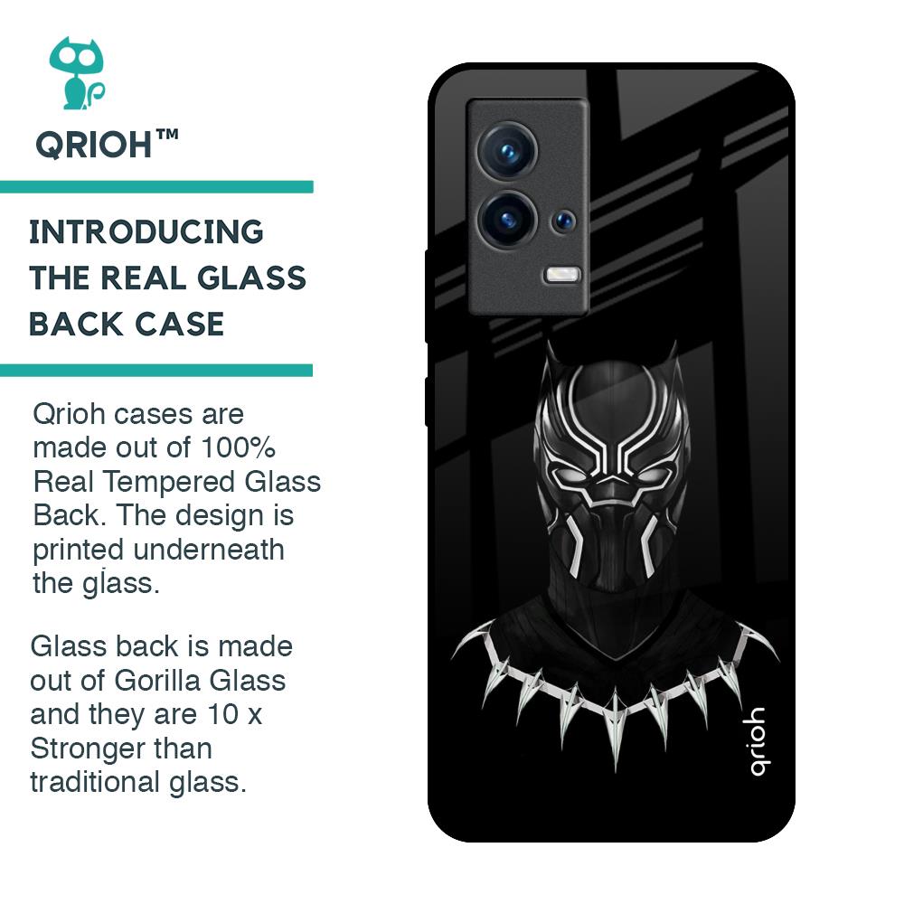 Dark Superhero Glass Case for IQOO 9 5G