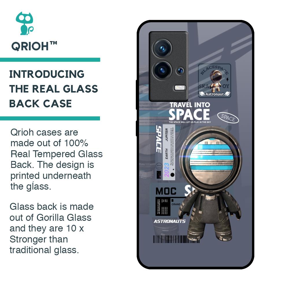 Space Travel Glass Case for IQOO 9 5G