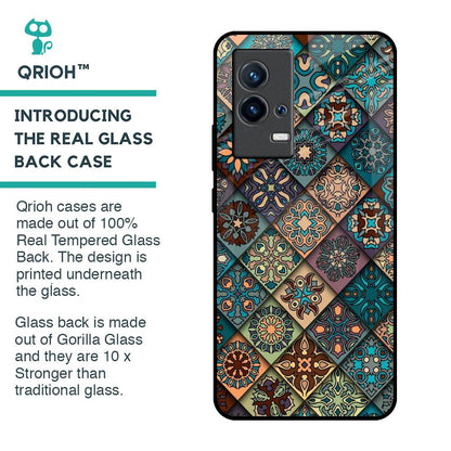 Retro Art Glass Case for IQOO 9 5G