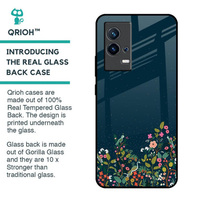 Small Garden Glass Case For IQOO 9 5G