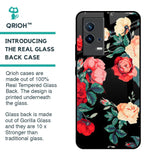 Floral Bunch Glass Case For IQOO 9 5G