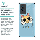 Adorable Cute Kitty Glass Case For IQOO 9 5G