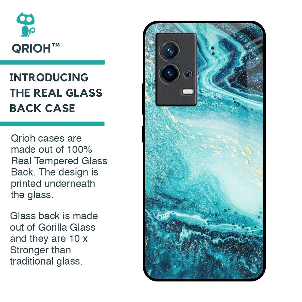 Sea Water Glass Case for IQOO 9 5G