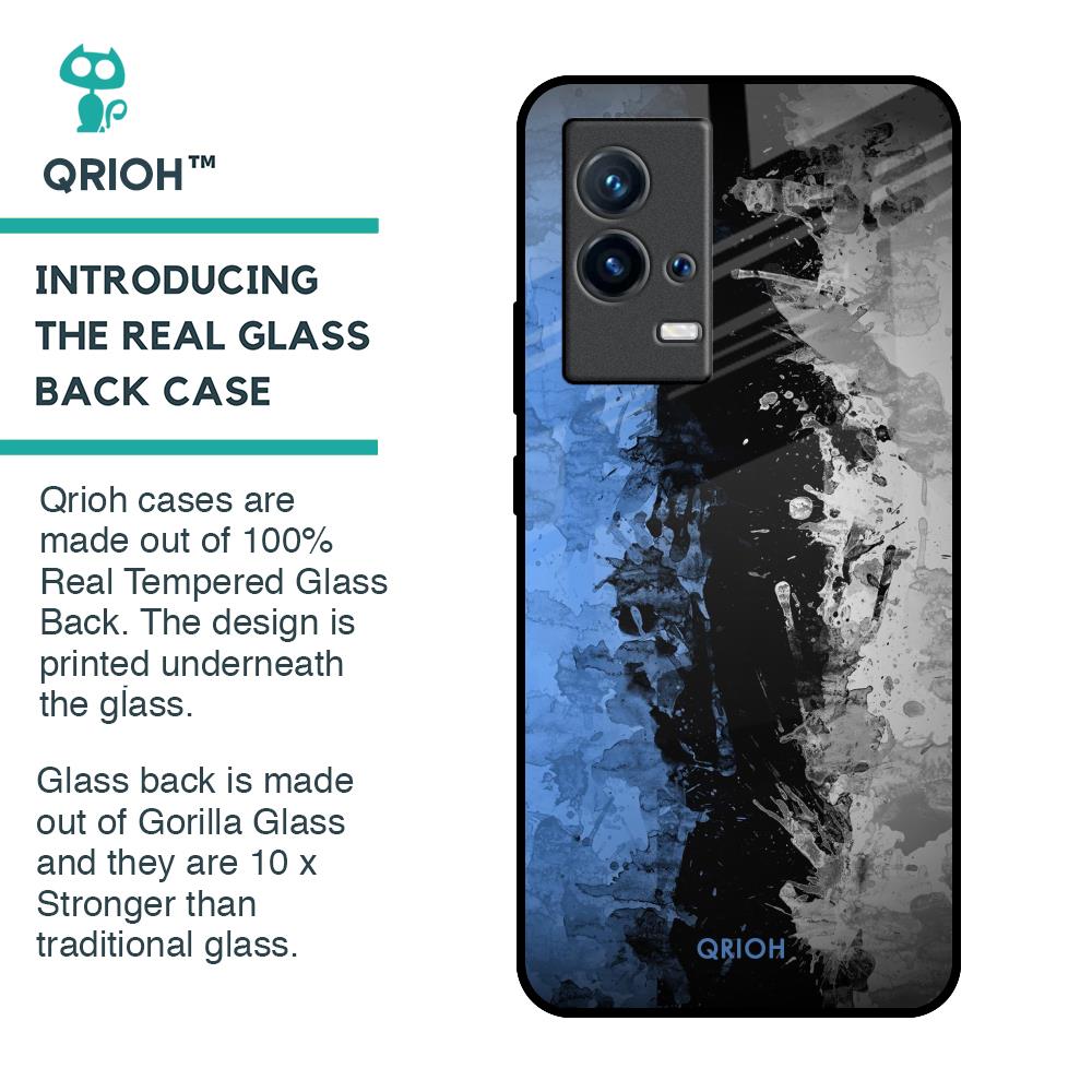 Dark Grunge Glass Case for IQOO 9 5G