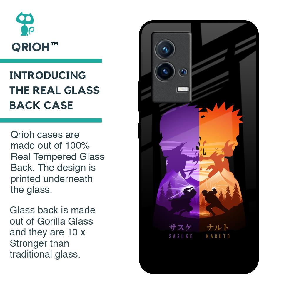 Minimalist Anime Glass Case for IQOO 9 5G