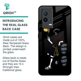 Luffy Line Art Glass Case for IQOO 9 5G