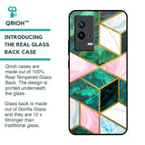 Seamless Green Marble Glass Case for IQOO 9 5G