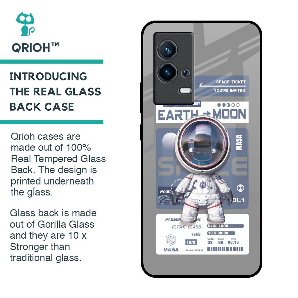 Space Flight Pass Glass Case for IQOO 9 5G